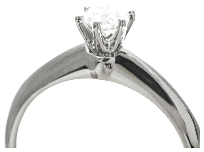 Autre Marque Tiffany Solitär Diamant Ring Silber - Ansicht 10