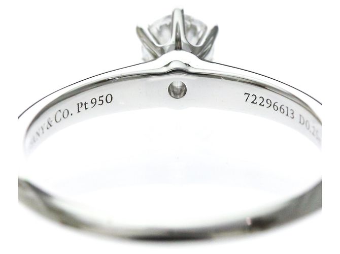 Autre Marque Tiffany Solitär Diamant Ring Silber - Ansicht 8
