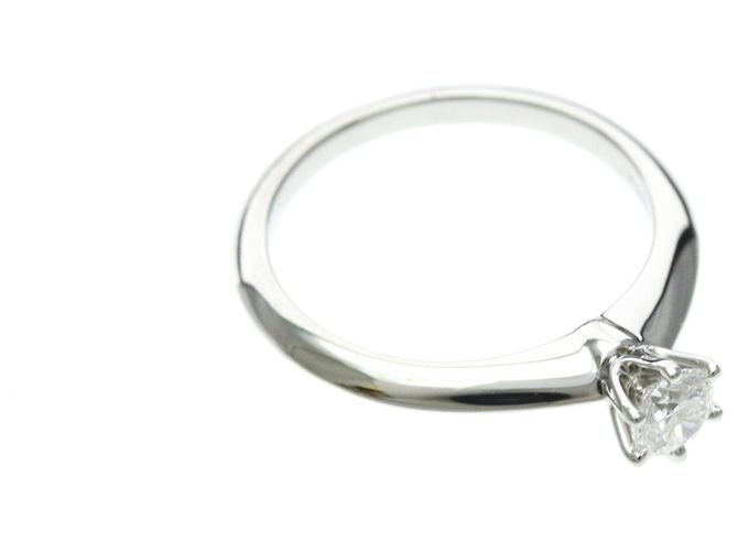 Autre Marque Tiffany Solitär Diamant Ring Silber - Ansicht 9
