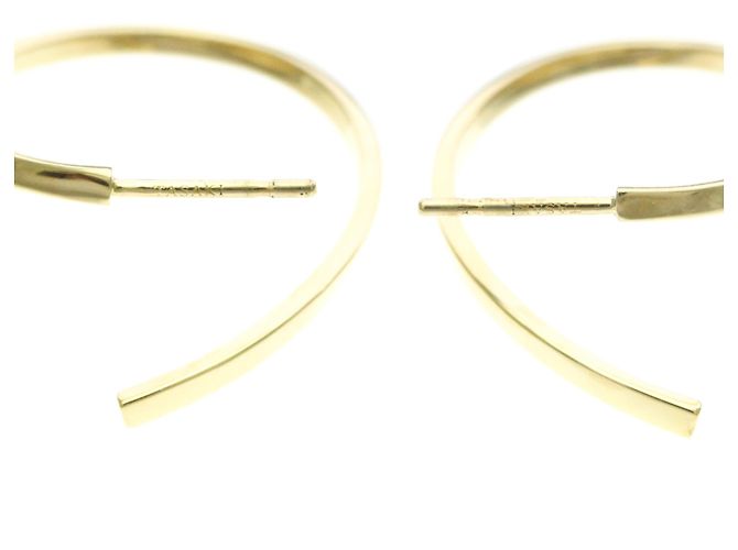 Pendientes de aro Tasaki Afine en oro amarillo de 18K con perla Dorado - vista 8