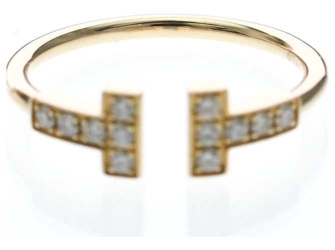Autre Marque Anello Tiffany T-wire con diamanti in oro rosa D'oro - vista 5