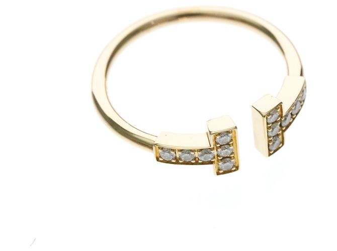 Autre Marque Anello Tiffany T-wire con diamanti in oro rosa D'oro - vista 9