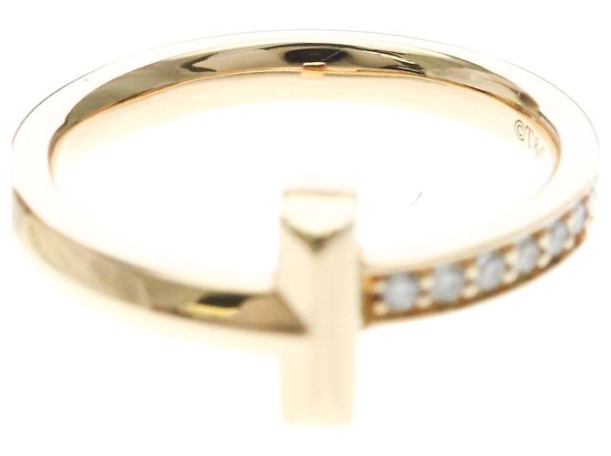 Autre Marque Anello Tiffany T One Narrow con diamanti D'oro - vista 5