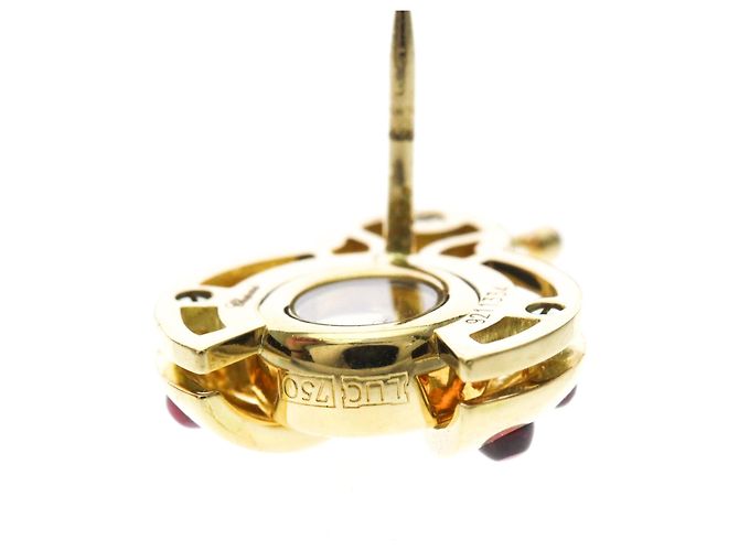 Broche Chopard Ladybug en or jaune avec accent rubis Doré - vue 10