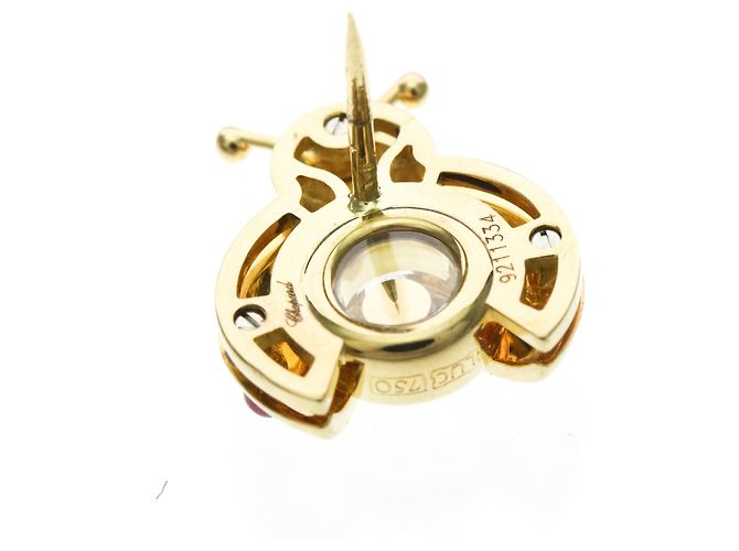 Broche Chopard Ladybug en or jaune avec accent rubis Doré - vue 11