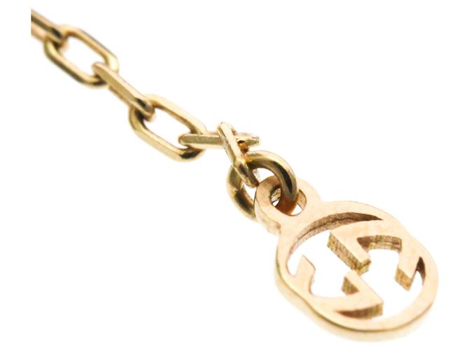Bracciale con charm Interlocking Gucci in oro giallo 18K D'oro - vista 14