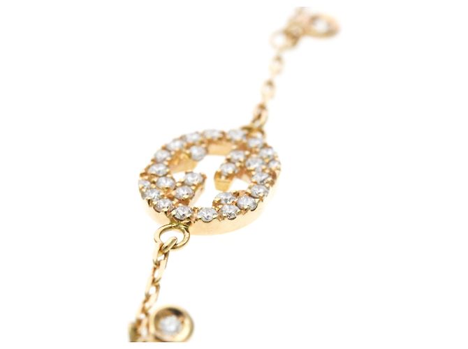 Bracciale con charm Interlocking Gucci in oro giallo 18K D'oro - vista 4