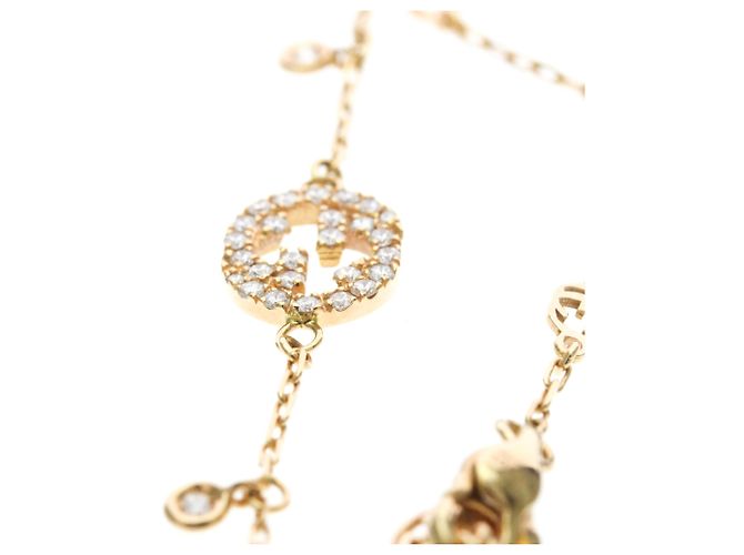 Bracciale con charm Interlocking Gucci in oro giallo 18K D'oro - vista 6