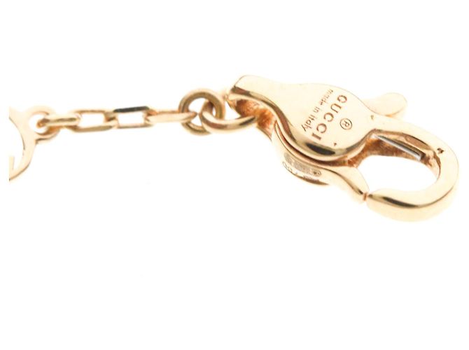 Bracciale con charm Interlocking Gucci in oro giallo 18K D'oro - vista 8