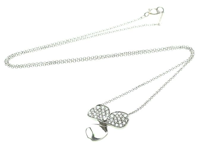 Autre Marque Colar Tiffany Paper Flower Diamond Prata - vista 13
