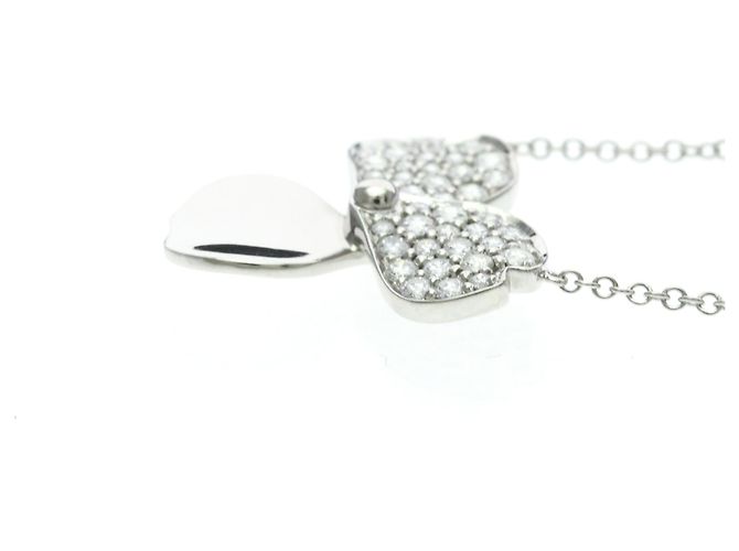 Autre Marque Colar Tiffany Paper Flower Diamond Prata - vista 3