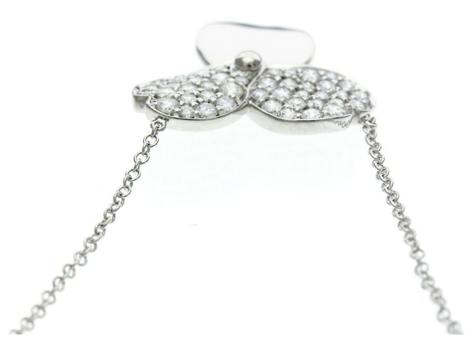 Autre Marque Colar Tiffany Paper Flower Diamond Prata - vista 6