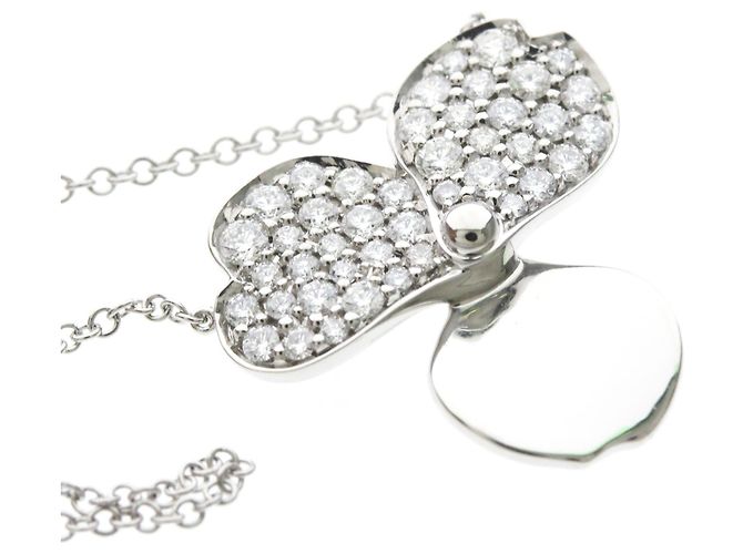 Autre Marque Colar Tiffany Paper Flower Diamond Prata - vista 7