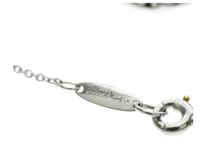 Autre Marque Tiffany Open Heart Halskette mit Diamanten Silber - Ansicht 10