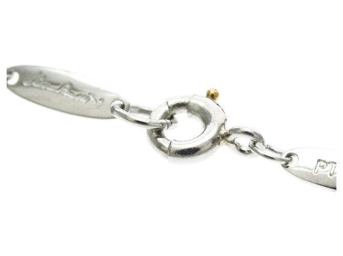 Autre Marque Tiffany Open Heart Halskette mit Diamanten Silber - Ansicht 11