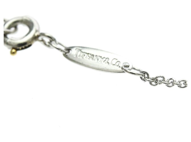 Autre Marque Tiffany Open Heart Halskette mit Diamanten Silber - Ansicht 12