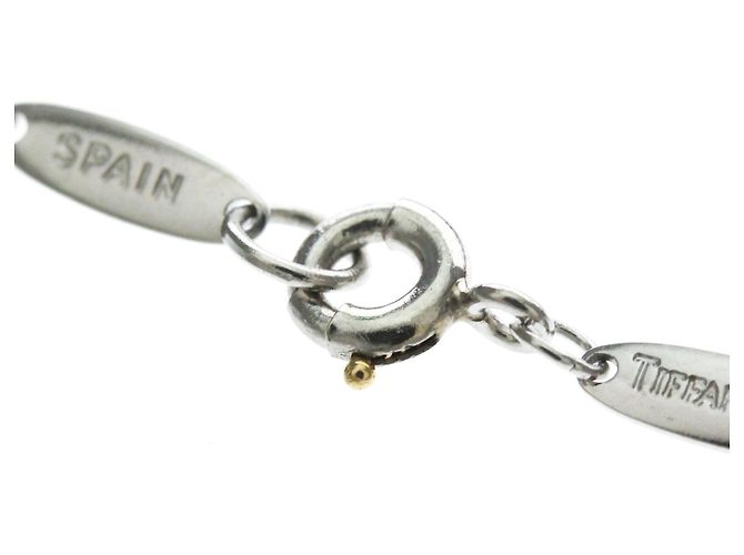 Autre Marque Tiffany Open Heart Halskette mit Diamanten Silber - Ansicht 14
