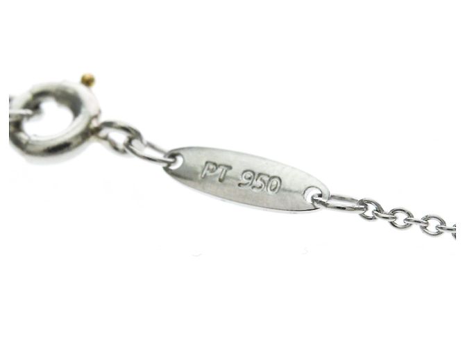 Autre Marque Tiffany Open Heart Halskette mit Diamanten Silber - Ansicht 9