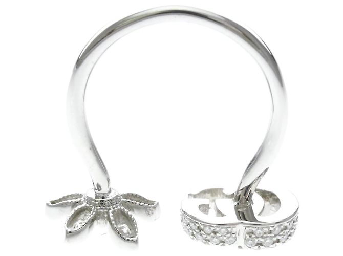Bague Gucci Flora en or blanc 18K avec diamants Argenté - vue 11
