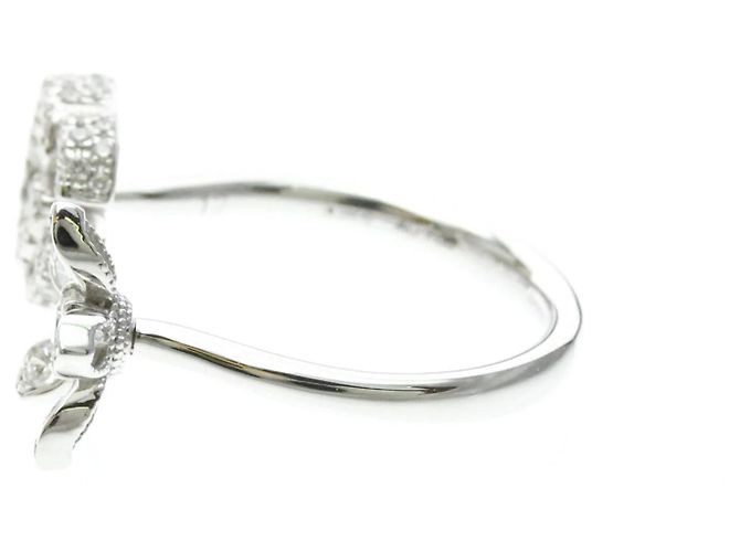 Bague Gucci Flora en or blanc 18K avec diamants Argenté - vue 2