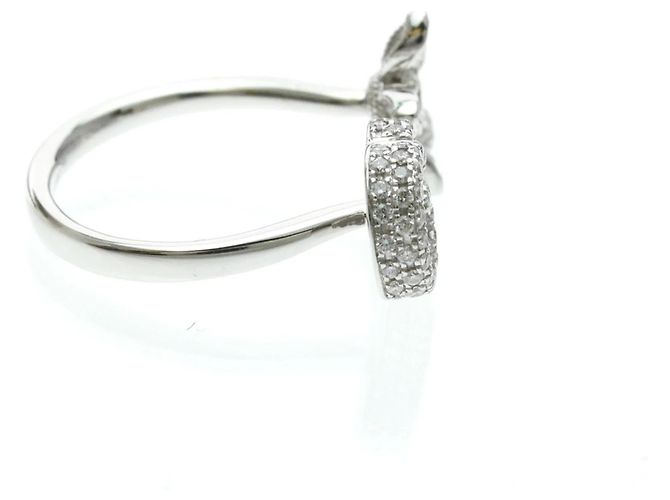 Bague Gucci Flora en or blanc 18K avec diamants Argenté - vue 4