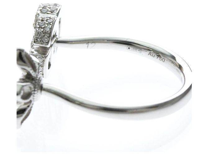 Bague Gucci Flora en or blanc 18K avec diamants Argenté - vue 6