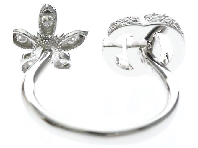 Bague Gucci Flora en or blanc 18K avec diamants Argenté - vue 7