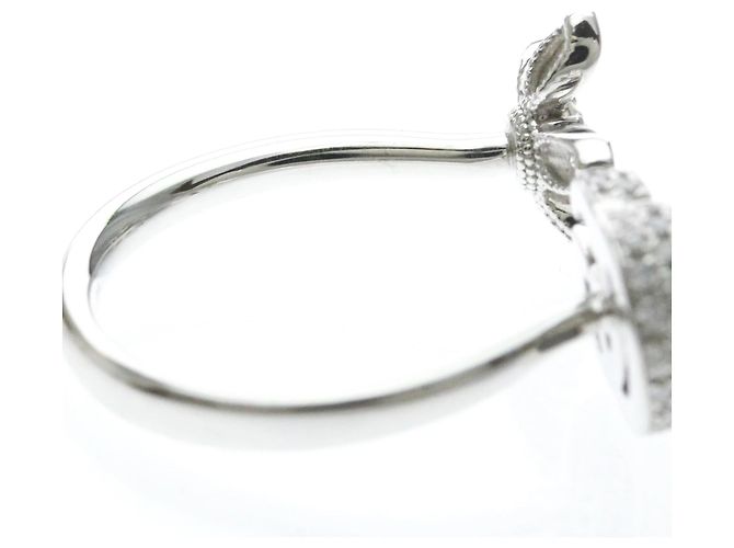 Bague Gucci Flora en or blanc 18K avec diamants Argenté - vue 8