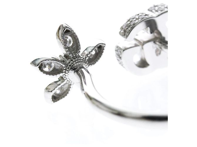 Bague Gucci Flora en or blanc 18K avec diamants Argenté - vue 9