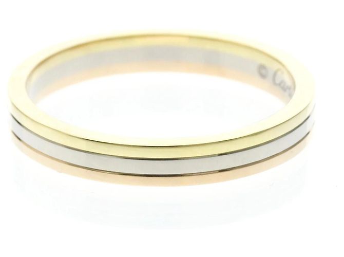 Anillo Alianza Cartier Vendome Dorado - vista 2