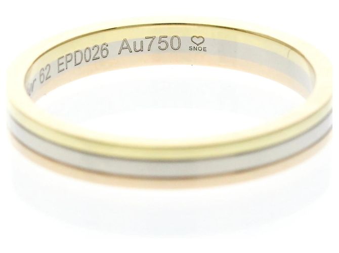 Anillo Alianza Cartier Vendome Dorado - vista 6