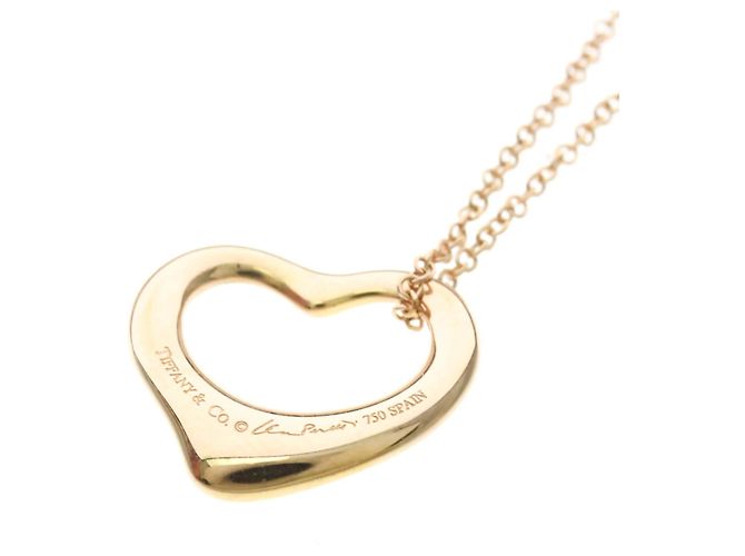 Autre Marque Collar Tiffany Open Heart en oro rosa Dorado - vista 7