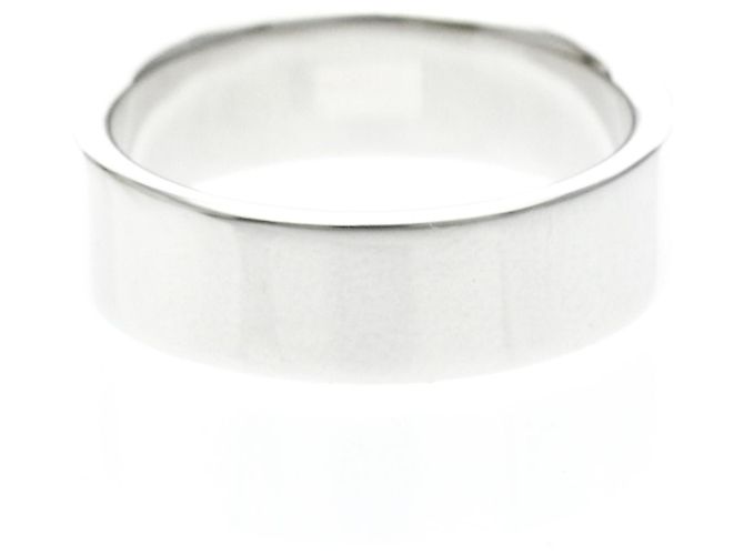 Autre Marque Anello Tiffany Flat Band in platino Argento - vista 3