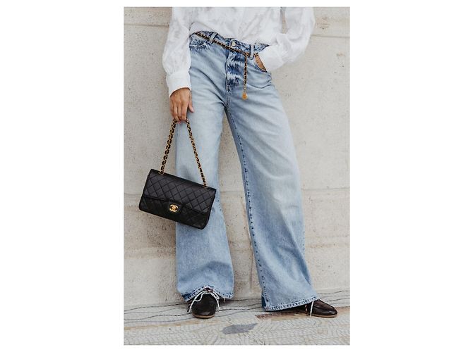 Timeless Cinturón Chanel CC Charm Negro Dorado - vista 4