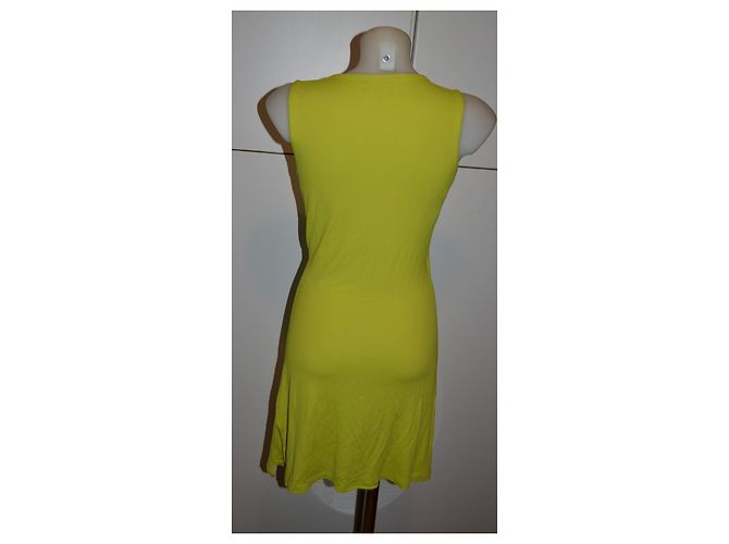 Abito Burberry in viscosa verde lime - vista 5