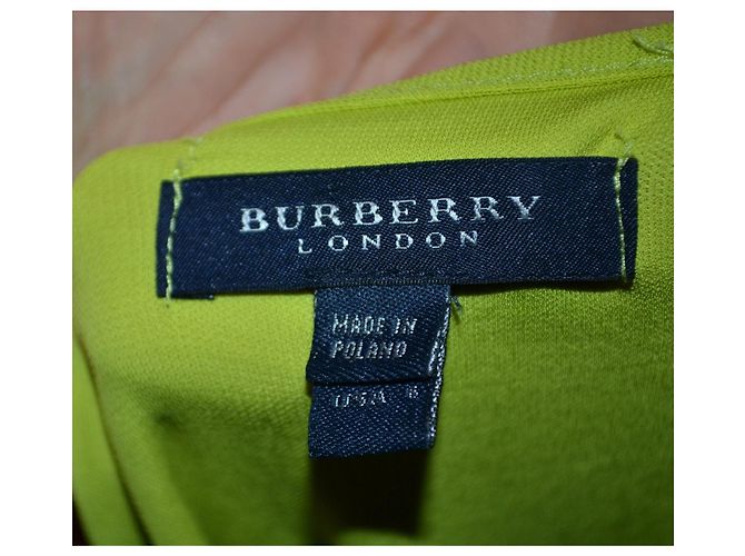 Abito Burberry in viscosa verde lime - vista 6