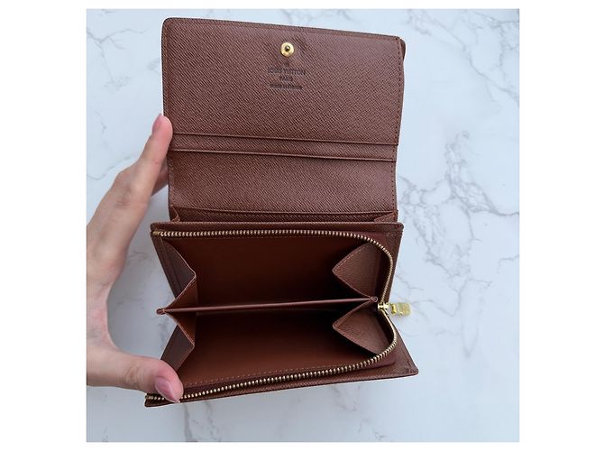 Louis Vuitton Monogram Canvas Zippy Wallet Brown - view 14