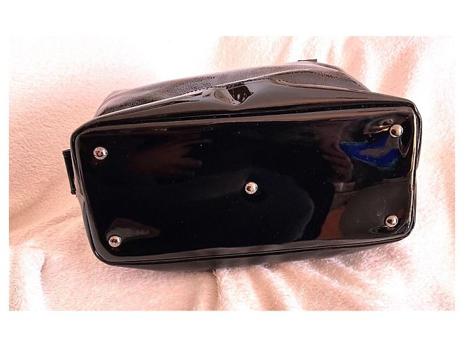 Longchamp Légende Bolso de Cuero Charol Negro - vista 4
