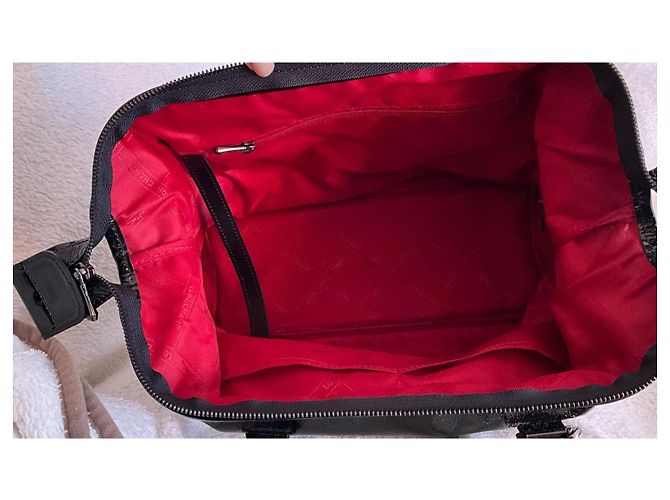 Longchamp Légende Bolso de Cuero Charol Negro - vista 7