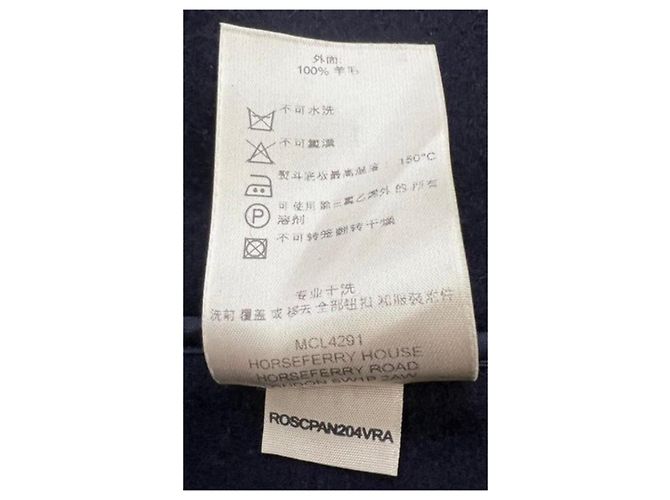Burberry navy blue wool duffle coat - view 16