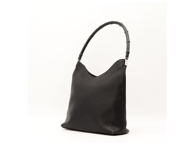 Bolsa Hobo Gucci Bamboo Preto - vista 2