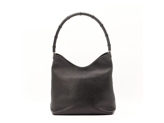 Bolsa Hobo Gucci Bamboo Preto - vista 3