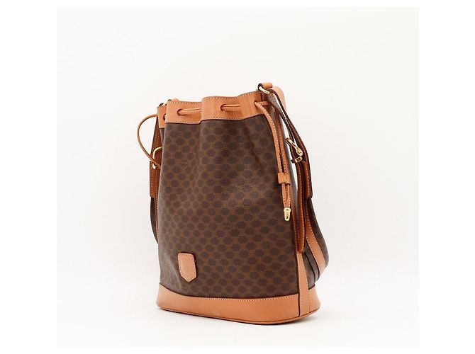 Céline Bolso Bucket Celine Monogram Castaño Monograma - vista 2