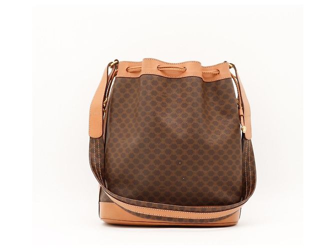 Céline Bolso Bucket Celine Monogram Castaño Monograma - vista 3