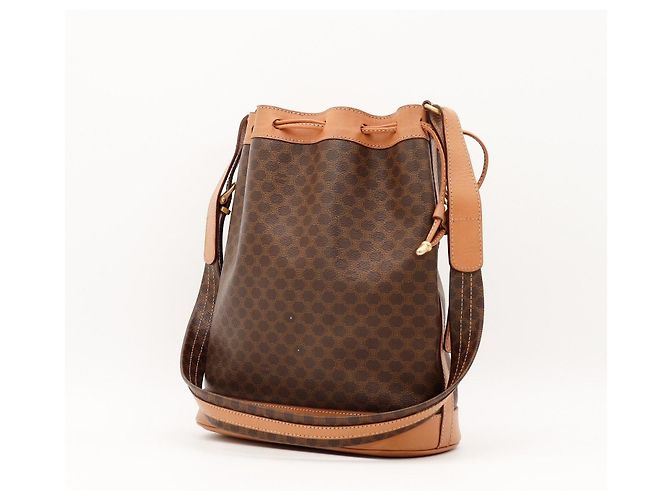 Céline Bolso Bucket Celine Monogram Castaño Monograma - vista 4