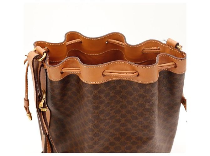 Céline Bolso Bucket Celine Monogram Castaño Monograma - vista 6