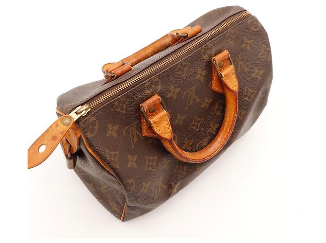 Bolso de mano Louis Vuitton Speedy 30 Monogram Canvas Castaño Monograma - vista 11