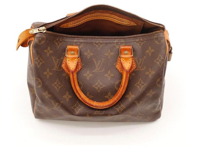 Bolso de mano Louis Vuitton Speedy 30 Monogram Canvas Castaño Monograma - vista 7