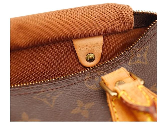 Sac à main Louis Vuitton Speedy 30 Monogram Canvas Marron Monogramme - vue 8