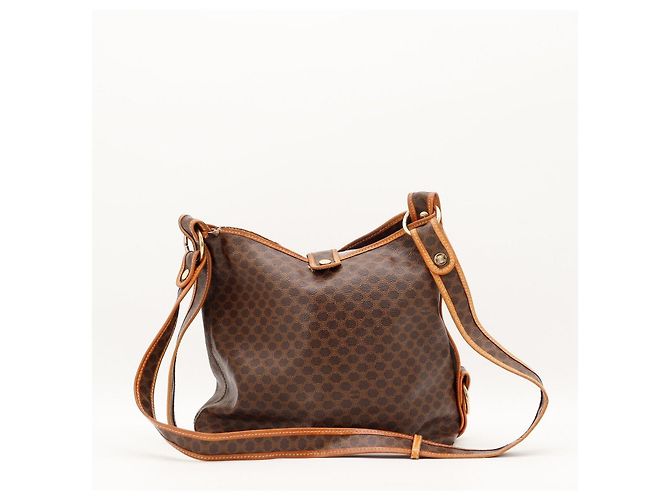 Céline Bolso de hombro Celine Monogram Castaño Monograma - vista 3